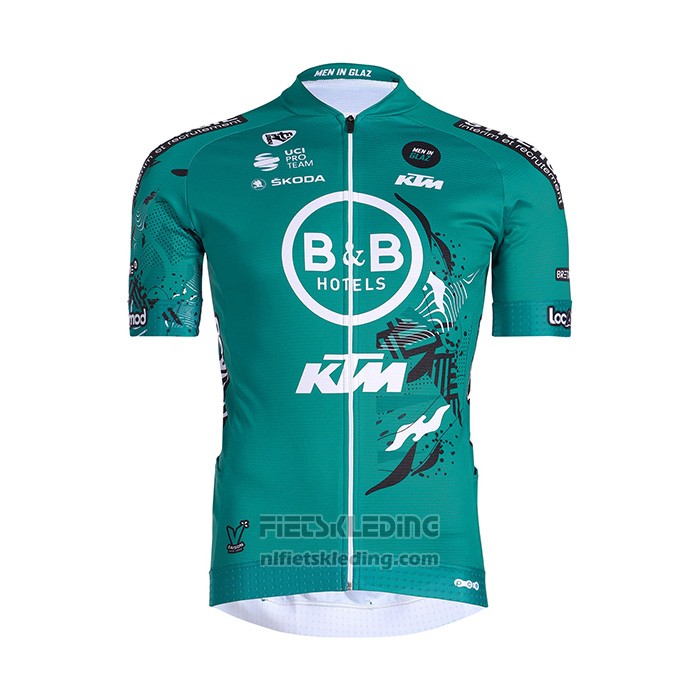 2022 Fietskleding Vital Concept-bb Hotels Lichte Groen Korte Mouwen en Koersbroek